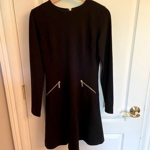 Michael Kors Long Sleeve Little Black Dress